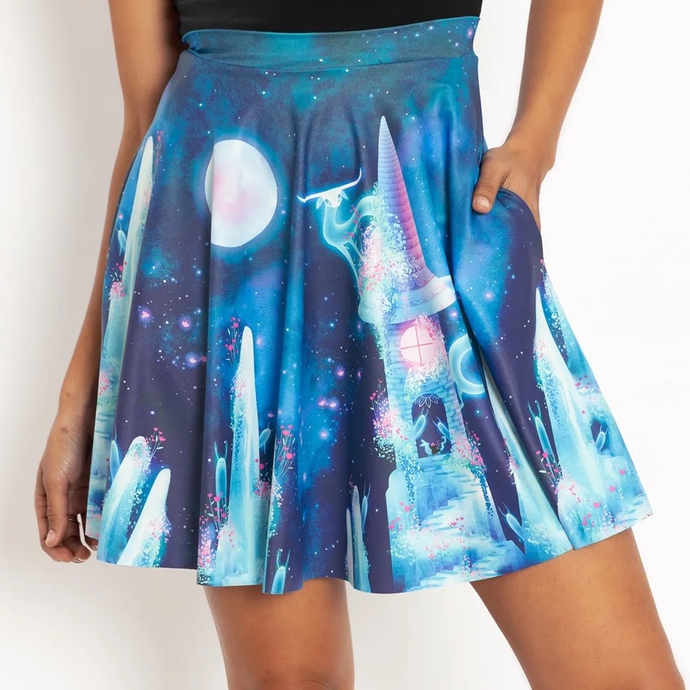 NWOT BlackMilk x Moonbound Studio: Magnolia’s Castle Pocket Skater Skirt